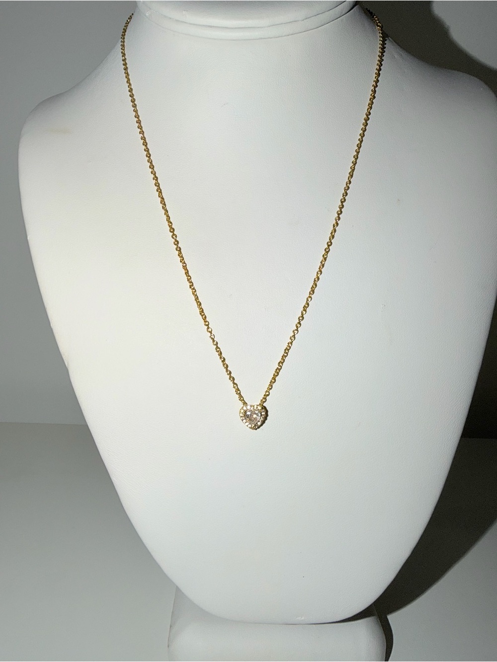 Pandora Sparkling Heart Gold Plated Collier Adjustable Necklace